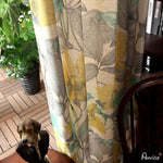 Pastoral Curtain ANVIGE Garden Yellow Flower Printing,Grommet Window Curtain Blackout Curtains For Living Room,52''Wx63''L,1 Panel roman shades roman blinds curtains window treatment window shade window blind customized roman shades curtain drapes curtains for living room