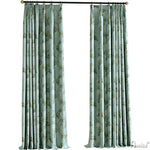 Pastoral Curtain ANVIGE High Quality Green Jacquard Leaves,Grommet Window Curtain Blackout Curtains For Living Room,52''Wx63''L,1 Panel roman shades roman blinds curtains window treatment window shade window blind customized roman shades curtain drapes curtains for living room