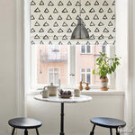 Roman Shade ANVIGE High Quality Modern Geometric Triangle Printed Customized Roman Shades ,Easy Install Washable Curtains ,Customized Window Curtain Drape, 24"W X 64"H roman shades roman blinds curtains window treatment window shade window blind customized roman shades curtain drapes curtains for living room