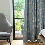 Pastoral Curtain ANVIGE High Qulaity Thickning Fabric Flowers Printing,Grommet Window Curtain Blackout Curtains For Living Room,52''Wx63''L,1 Panel roman shades roman blinds curtains window treatment window shade window blind customized roman shades curtain drapes curtains for living room