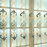 Anvige Home Textile Luxury Curtain ANVIGE European Embroidered Curtain With Valance,Custom Made Blackout Window Drapes For Living Room