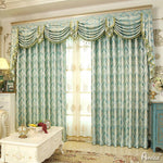 Luxury Curtain ANVIGE European Jacquard Customized Curtains Luxury Valance,Blackout and Sheer Window Curtain With Grommet Top,52''Wx84''L,1 Panel roman shades roman blinds curtains window treatment window shade window blind customized roman shades curtain drapes curtains for living room