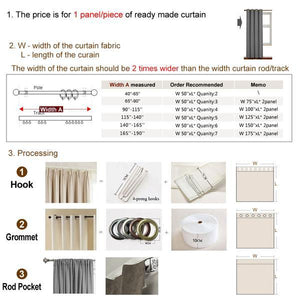 ANVIGE Modern Strips Printed Curtains,Grommet Window Curtain Blackout Curtains For Living Room,52''Wx63''L,1 Panel