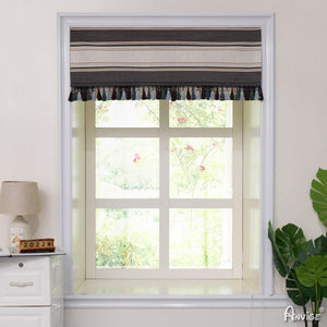 Anvige Home Textile Roman Shade Anvige Flat Roman Shades,Hardware For Installation Included,Window Treatment,Custom Roman Blinds,Modern Striped Fabric