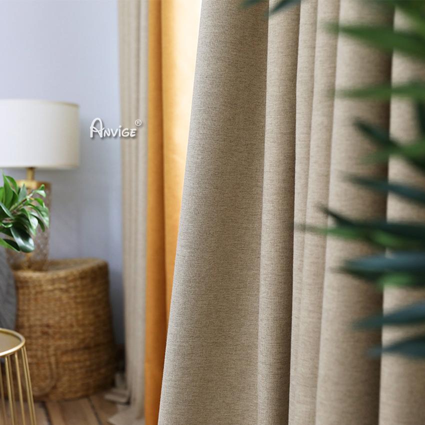 Pastoral Curtain ANVIGE Modern Cotton Linen Natural Cloth Printed,Grommet Window Curtain Blackout Curtains For Living Room,52''Wx63''L,1 Panel roman shades roman blinds curtains window treatment window shade window blind customized roman shades curtain drapes curtains for living room