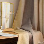 Modern Curtain ANVIGE Modern Cotton Linen Yellow Gradient Printed,Grommet Window Curtain Blackout Curtains For Living Room,52''Wx63''L,1 Panel roman shades roman blinds curtains window treatment window shade window blind customized roman shades curtain drapes curtains for living room