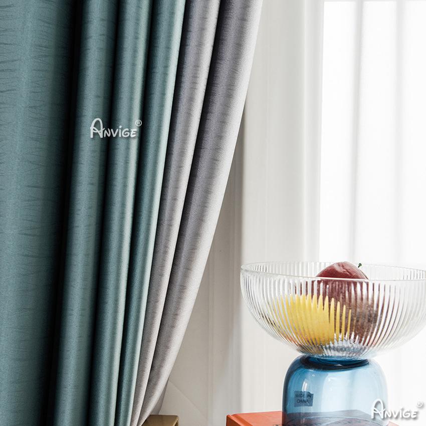 Modern Curtain ANVIGE Modern Emboss High Quality Curtains,Grommet Window Curtain Blackout Curtains For Living Room,52''Wx63''L,1 Panel roman shades roman blinds curtains window treatment window shade window blind customized roman shades curtain drapes curtains for living room