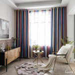 Modern Curtain ANVIGE Modern Gradient Stripe Printing,Grommet Window Curtain Blackout Curtains For Living Room,52''Wx63''L,1 Panel roman shades roman blinds curtains window treatment window shade window blind customized roman shades curtain drapes curtains for living room