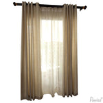 Modern Curtain ANVIGE Modern Healthy Fabric Cotton Linen,Grommet Window Curtain Blackout Curtains For Living Room,52''Wx63''L,1 Panel roman shades roman blinds curtains window treatment window shade window blind customized roman shades curtain drapes curtains for living room