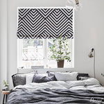 Roman Shade ANVIGE Modern Nordic Abstract Geometry Customized Roman Shades ,Easy Install Washable Curtains ,Customized Window Curtain Drape, 24"W X 64"H roman shades roman blinds curtains window treatment window shade window blind customized roman shades curtain drapes curtains for living room