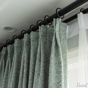 Modern Curtain ANVIGE Modern Thicking Fabric Line Pattern Jacquard,Grommet Window Curtain Blackout Curtains For Living Room,52''Wx63''L,1 Panel roman shades roman blinds curtains window treatment window shade window blind customized roman shades curtain drapes curtains for living room