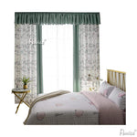 Pastoral Curtain ANVIGE Natural Flowers High Quality Printed,Grommet Window Curtain Blackout Curtains For Living Room,52''Wx63''L,1 Panel roman shades roman blinds curtains window treatment window shade window blind customized roman shades curtain drapes curtains for living room