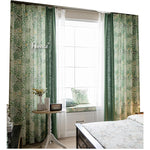 Pastoral Curtain ANVIGE Pastoral American Green Small Flowers Printed,Grommet Window Curtain Blackout Curtains For Living Room,52''Wx63''L,1 Panel roman shades roman blinds curtains window treatment window shade window blind customized roman shades curtain drapes curtains for living room