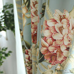 Pastoral Curtain ANVIGE Pastoral Cotton Linen Floral ,Grommet Window Curtain Blackout Curtains For Living Room,52''Wx63''L,1 Panel roman shades roman blinds curtains window treatment window shade window blind customized roman shades curtain drapes curtains for living room