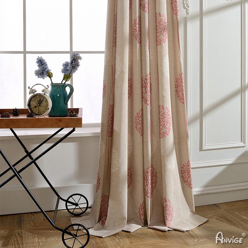 Pastoral Curtain ANVIGE Pastoral Cotton Linen Natural Dandelion Printed,Grommet Window Curtain Blackout Curtains For Living Room,52''Wx63''L,1 Panel roman shades roman blinds curtains window treatment window shade window blind customized roman shades curtain drapes curtains for living room