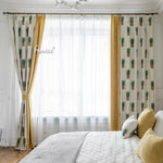 Pastoral Curtain ANVIGE Pastoral Cotton Linen Pineapple Printed,Grommet Window Curtain Blackout Curtains For Living Room,52''Wx63''L,1 Panel roman shades roman blinds curtains window treatment window shade window blind customized roman shades curtain drapes curtains for living room