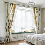 Pastoral Curtain ANVIGE Pastoral Cotton Linen Pineapple Printed,Grommet Window Curtain Blackout Curtains For Living Room,52''Wx63''L,1 Panel roman shades roman blinds curtains window treatment window shade window blind customized roman shades curtain drapes curtains for living room