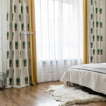 Pastoral Curtain ANVIGE Pastoral Cotton Linen Pineapple Printed,Grommet Window Curtain Blackout Curtains For Living Room,52''Wx63''L,1 Panel roman shades roman blinds curtains window treatment window shade window blind customized roman shades curtain drapes curtains for living room