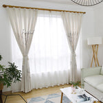 Pastoral Curtain ANVIGE Pastoral Cotton Linen Trees Printed,Grommet Window Curtain Blackout Curtains For Living Room,52''Wx63''L,1 Panel roman shades roman blinds curtains window treatment window shade window blind customized roman shades curtain drapes curtains for living room