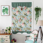 Roman Shade ANVIGE Pastoral Flowers Printed Customized Roman Shades ,Easy Install Washable Curtains ,Customized Window Curtain Drape, 24"W X 64"H roman shades roman blinds curtains window treatment window shade window blind customized roman shades curtain drapes curtains for living room