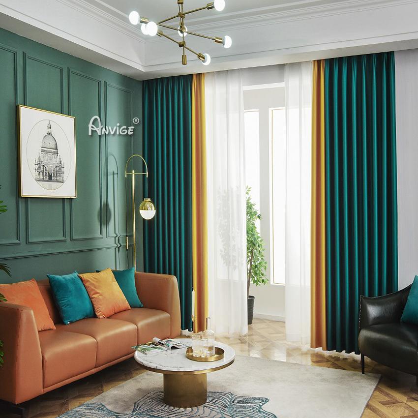 Custom Curtains Drapes ANVIGE Modern Nordic 2 Colors High Quality Printed,Grommet Window Curtain Blackout Curtains For Living Room,52''Wx63''L,1 Panel Anvige Home Textile Modern Curtain blackout roman shades custom roman shades linen roman shades fabric roman shades custom roman window shades faux roman shade relaxed roman shades affordable roman shades diy roman shades from blinds fabric roman window shades roman shades for bathroom cheap roman shades flat roman shades roman shade valance roman shades with